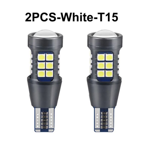 NLpearl 2x Signal Lamp W16W LED T15 921 912 Bulb Super Bright 3030 27SMD T15 Led Canbus Auto Backup Reserve Lights Tail Lamp 12V - Image 8