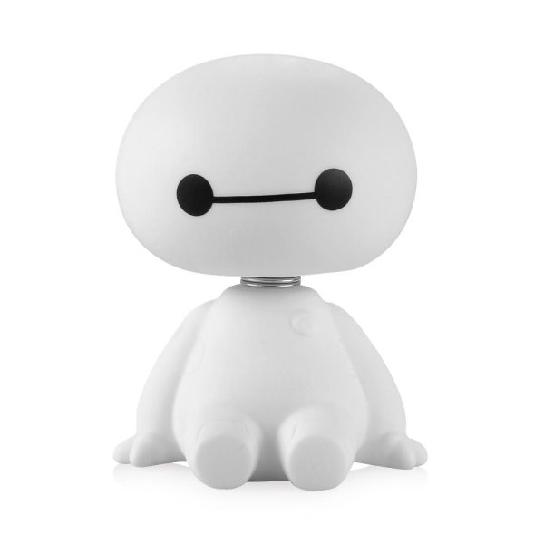Cartoon Plastic Baymax Robot Shaking Head Figure Car Ornaments Auto Interior Decorations Big Hero Doll Toys - Image 6