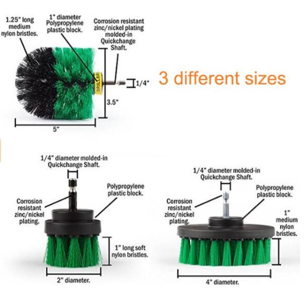 Power Scrubber Brush Set for Bathroom Car | Drill Scrubber Brush - Image 8