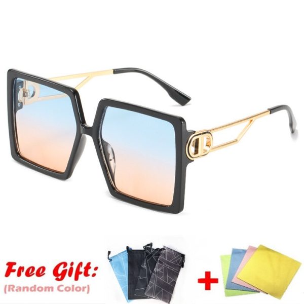 GISAEV Driving Glasses Women Oversized Square Frame Letter D Sunglasses Vintage D shape Oversized Frame Popular Fashion Glasses - Image 13