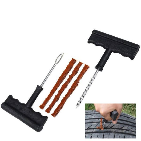 Car Tire Repair Tool Kit For Tubeless Emergency Tyre Fast Puncture Plug Repair Block Air Leaking For Car/Truck/Motobike - Image 5