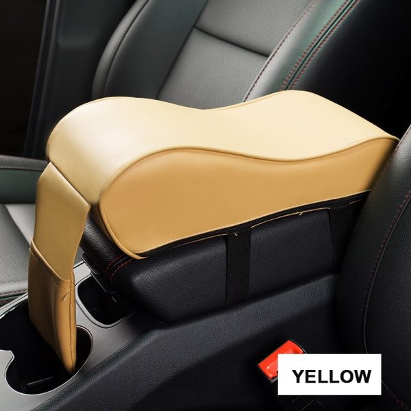 Leather Car Central Armrest Pad Black Auto Center Console Arm Rest Seat Box Mat Cushion Pillow Cover Vehicle Protective Styling - Image 8