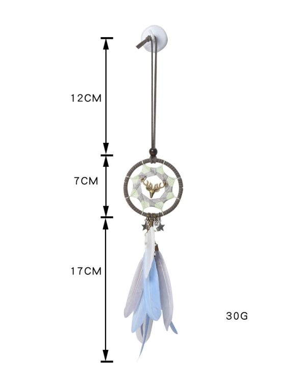 Ins Car Pendant Yilu Ping An Dream Catcher Car Creative Car Interior Decoration Rearview Mirror Pendant Pendant Lady - Image 5
