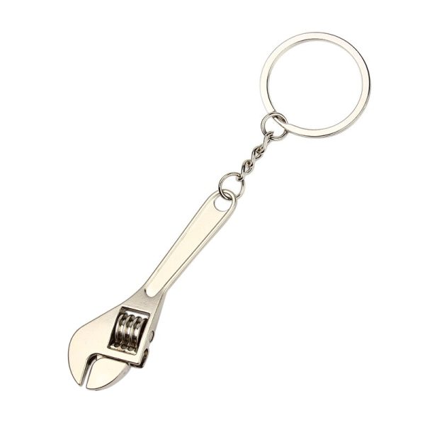 FORAUTO Wrench Keychain Stainless Steel Car Key Ring High-grade Simulation Spanner Key Chain keyring Keyfob Tools Novelty - Image 7