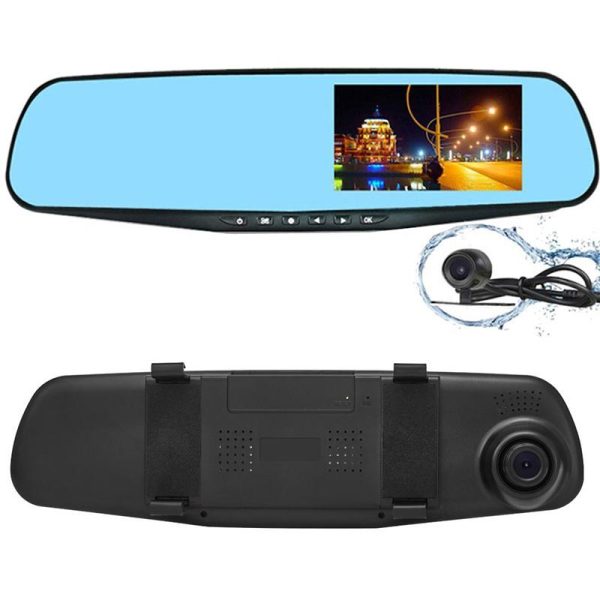 ANLUD Car Camera DVR Dual Lens Dash Cam Rear View Mirror Auto Video Recorder GPS Detector - Image 6