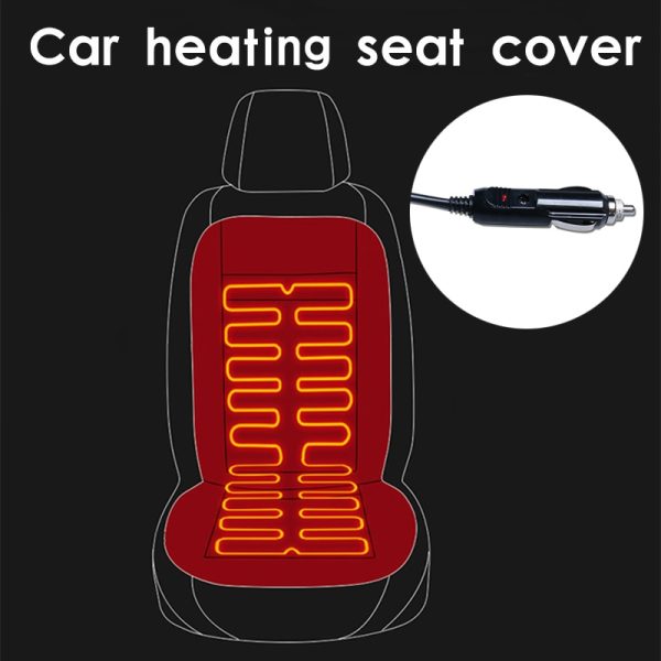 12V Heated car seat cover  The cloak on the car seat Seat heating Universal Automobile cover car seat protector Car seat heating - Image 2