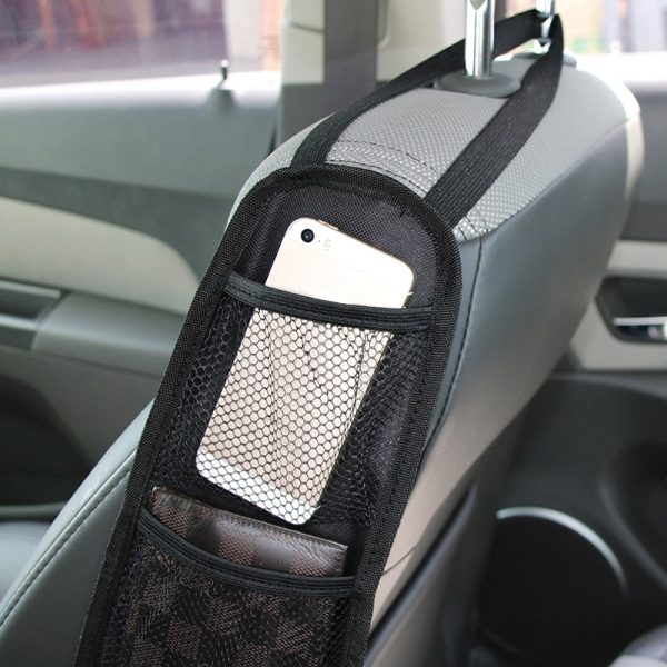Car Seat Organizer Auto Seat Side Storage Hanging Bag Multi-Pocket Drink Holder Mesh Pocket Car Styling Organizer Phone Holder - Image 5