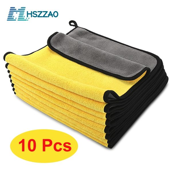 3/5/10 pcs Extra Soft Car Wash Microfiber Towel Car Cleaning Drying Cloth Car Care Cloth Detailing Car WashTowel Never Scrat - Image 6