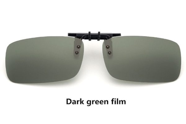 Cool Polarized Mirrored UV400 Lens Clips On Sunglasses Driving Night Vision Lens Sun Glasses Male Anti-UVA For Men Women - Image 7