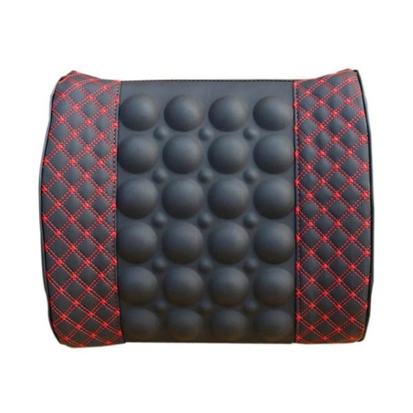 Car Lumbar Support Pillow 12V Electric Massage Auto Seat Back Relaxation Office Chair Waist Lumbar Support Cotton Cushion Pillow - Image 7
