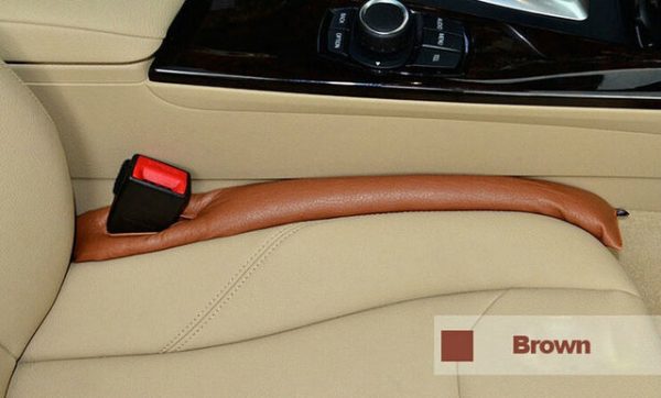Car Seat Cushion Crevice Gap Stopper PU Leather Leakproof Protector car seat cover pad - Image 4