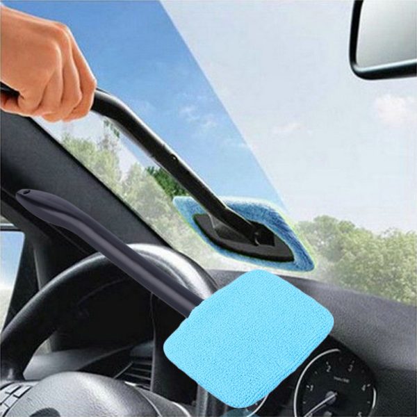 Microfiber Long Handle Car Wash Brush Auto Window Clean Car Window Windshield Cloth Clean Tools Washable Shine Handy - Image 2