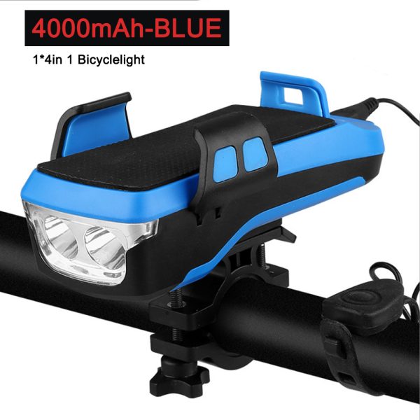 5 IN 1 Multifunction Bicycle Light USB Solar Charging Horn Phone Holder Power Bank Front Lamp For Bicycle Led Lamp Accessories - Image 9
