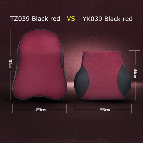 1PCS memory foam cute car seat headrest pillow solid for the neck rest waist back support cushion set pillows auto accessories - Image 5