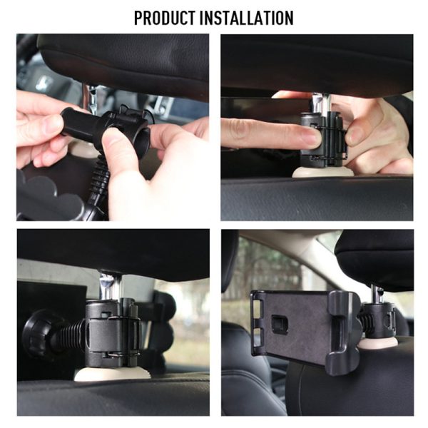 Car Tablet Stand Holder for IPAD Tablet Accessories Universal Tablet Stand Car Seat Back Bracket For 4-11 Inch Tablet - Image 6