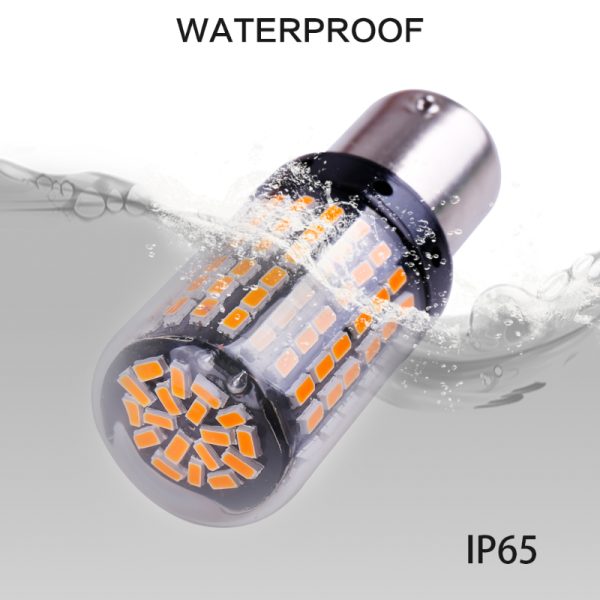 1x 3014 144smd CanBus S25 1156 BA15S P21W LED BAY15D BAU15S PY21W lamp T20 LED 7440 W21W W21/5W led Bulbs For Turn Signal Light - Image 4