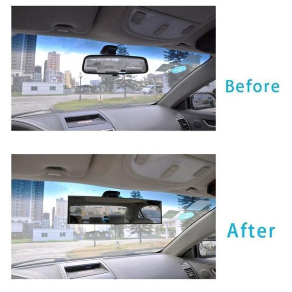 CARPRIE Car Mirror 1PC 300mm Wide Curve Inner Clip On Rear View Rearview Mirror Universal Car Truck - Image 5