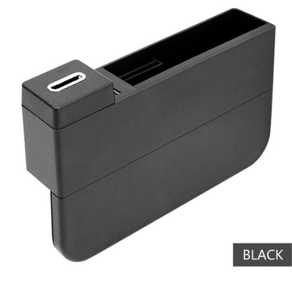 Multi-functional Car Seat Gap Storage Box 2 USB Wireless Charging Car card coin Storage box car organizer with charger - Image 4