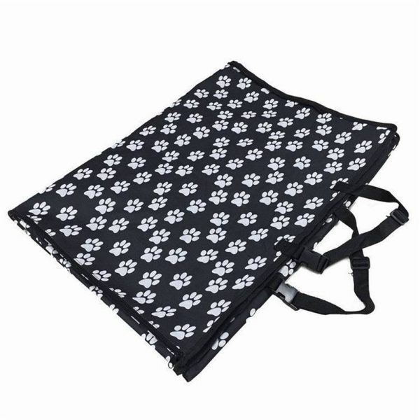 Pet carriers Oxford Fabric Paw pattern Car Pet Seat Cover Dog Car Back Seat Carrier Waterproof Pet Mat Hammock Cushion Protector - Image 3
