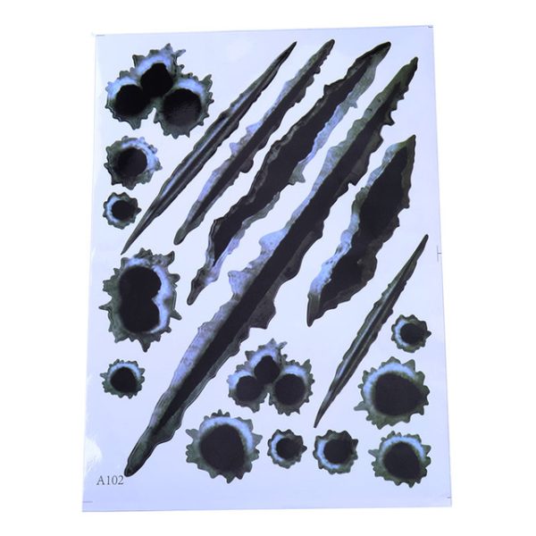 1Pcs Car Stickers 3D Bullet Hole Funny Decal Car-covers Motorcycle Scratch Realistic Bullet Hole Waterproof Stickers - Image 3