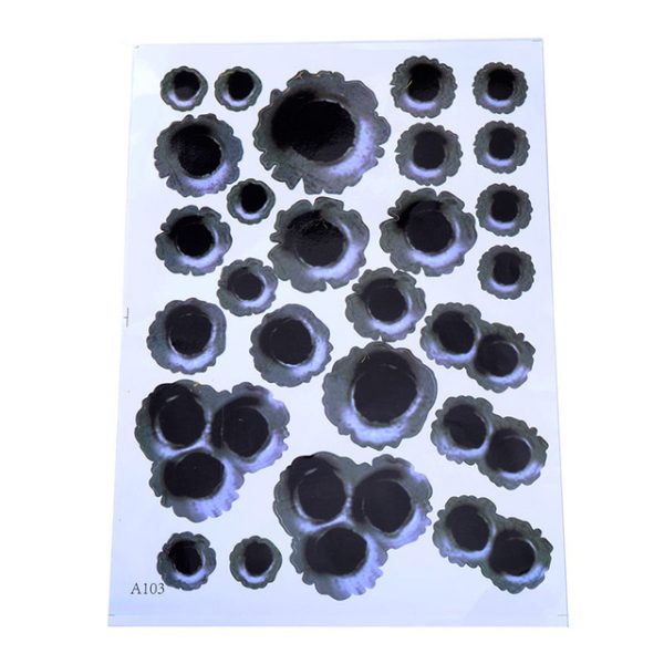 1Pcs Car Stickers 3D Bullet Hole Funny Decal Car-covers Motorcycle Scratch Realistic Bullet Hole Waterproof Stickers - Image 4
