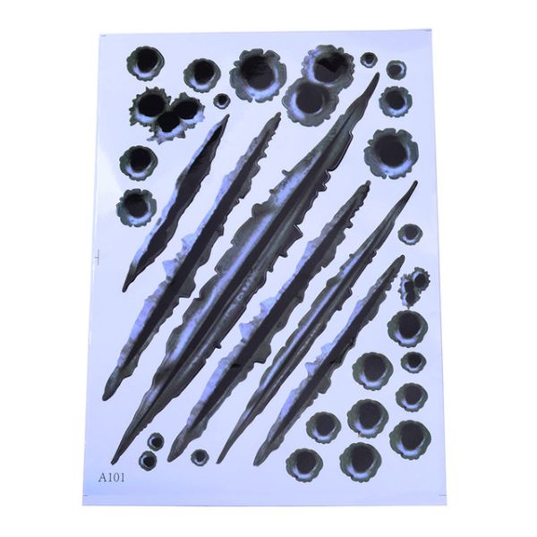 1Pcs Car Stickers 3D Bullet Hole Funny Decal Car-covers Motorcycle Scratch Realistic Bullet Hole Waterproof Stickers - Image 2